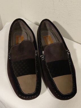 Steve Harvey Men's Suede Slip-On Loafers